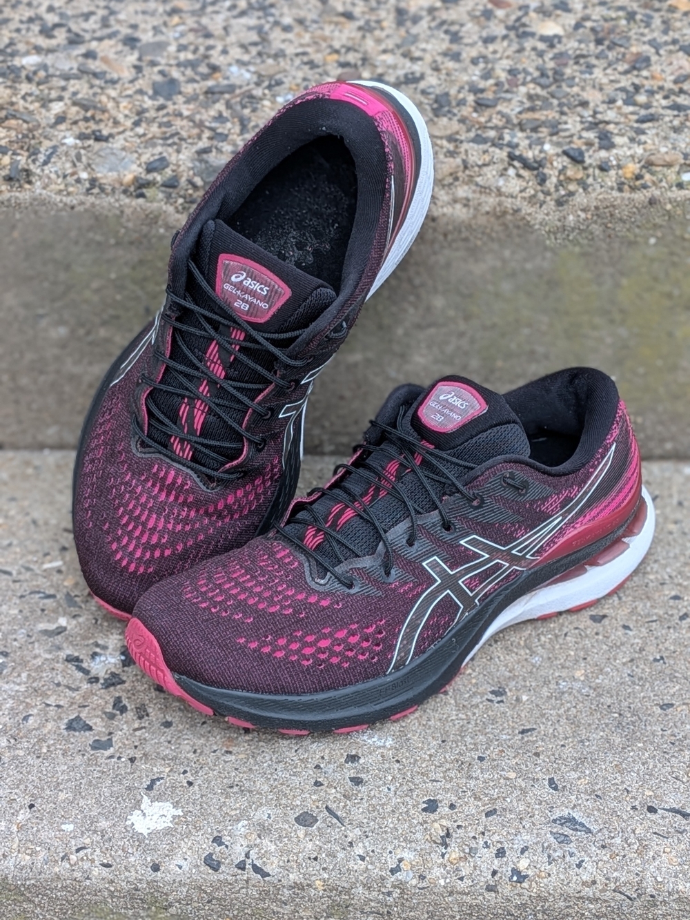 ASICS Women's Gel-Nimbus Running Shoes — Black & Pink Size 9